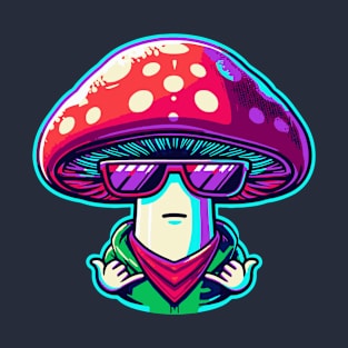 Cool Retro Mushroom T-Shirt