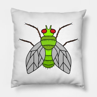 BUZZ Off Fly - Cute Fly Art Pillow