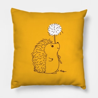 Hedgehog with dandelion Pillow