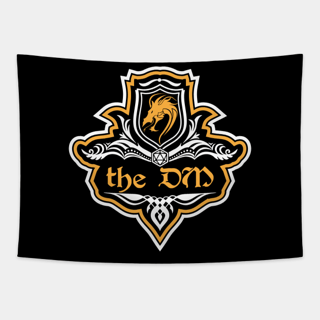 D&D DM Dungeon Master Crest Tapestry by Sunburst