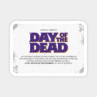 Day of the Dead VHS Label Magnet