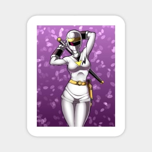 white ranger Magnet