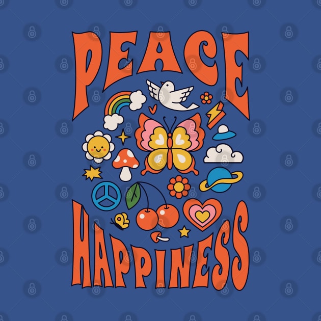 Groovy peace happiness 70s vibe by RedCrunch