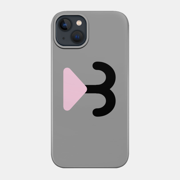 Grey Kitty Mask - Kitty - Phone Case