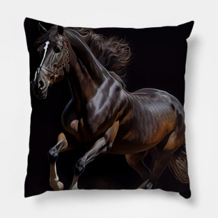 Trakehner Horse - Oil Paint Pillow