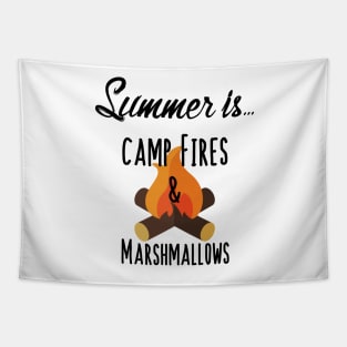 Summer Is Camp Fires & Marshmallows - S’mores Tapestry