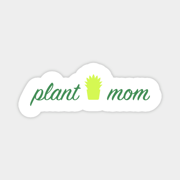 Plant Mom Magnet by greendino