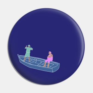 Fishermen on Boat Pin