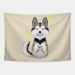 Sble siberian husky Tapestry