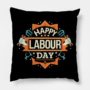 Happy Labour Day, International Labour Day T-shirt. Pillow