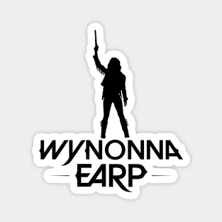 Wynonna Earp Silhouette - Black Magnet