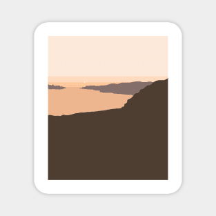 Cliff Sunset Magnet