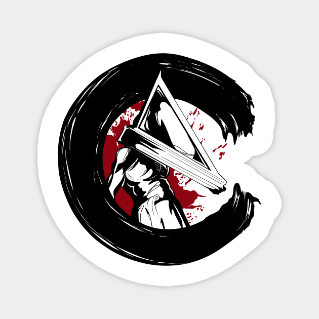 Pyramid Head Trash Polka Magnet by MelonGummie