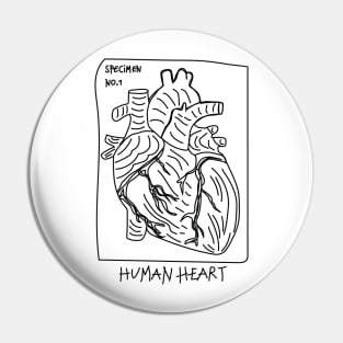 Human Heart Pin