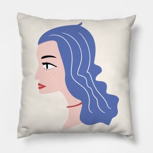 Beautiful Women Face Pillow