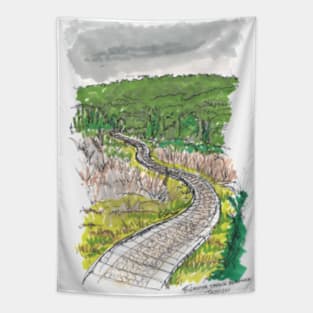 Tour Aotearoa 2020 - Waiuta Track boardwalk Tapestry