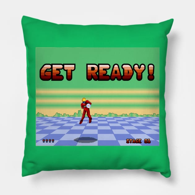Get Ready! Pillow by triggerleo