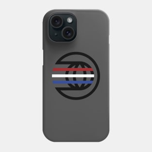 Red White and Blue Spaceship Earth Logo Phone Case