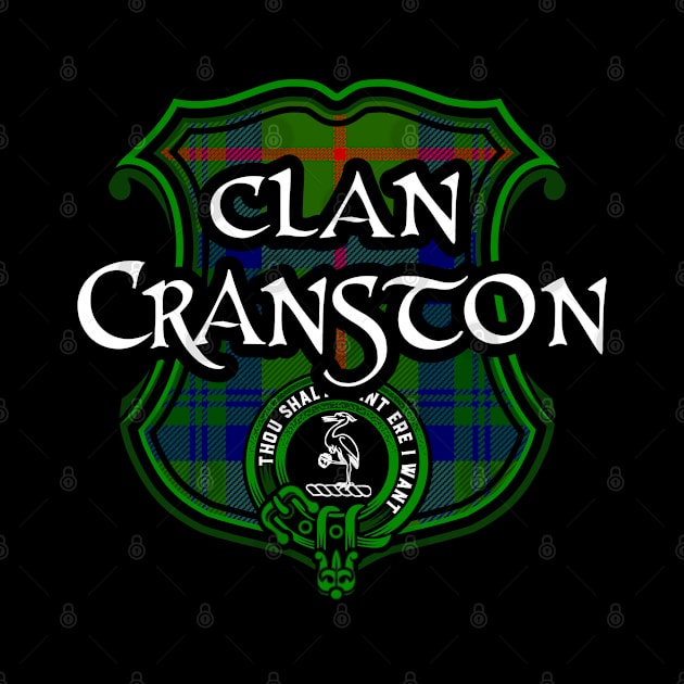 Clan Cranston Surname Scottish Clan Tartan Crest Badge by Celtic Folk