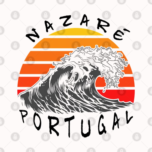 nazaré big wave Portugal by arteonline20