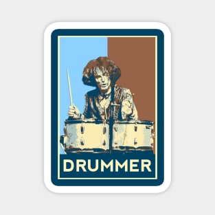 Ginger Baker Drummer Design Magnet