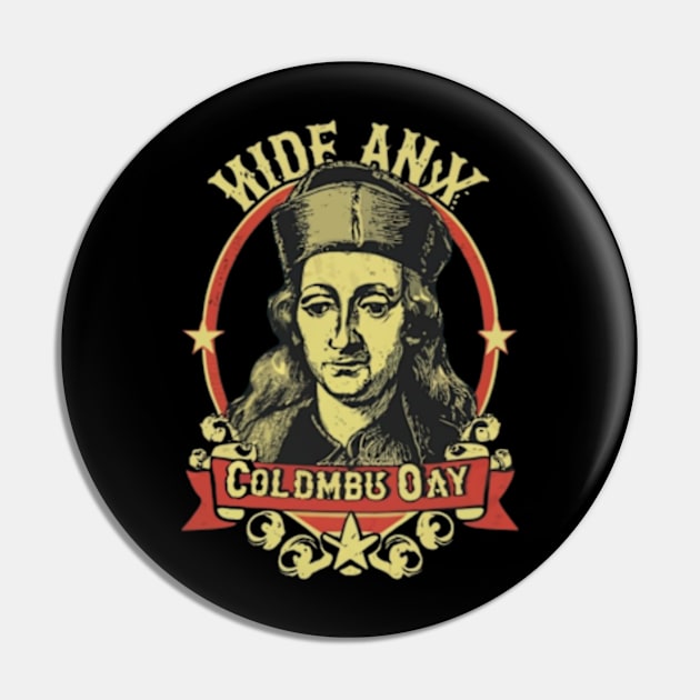Columbus Day Pin by TshirtMA