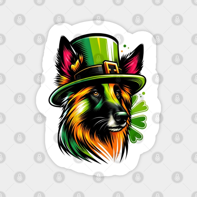 Belgian Laekenois Enjoys Saint Patrick's Day Fest Magnet by ArtRUs