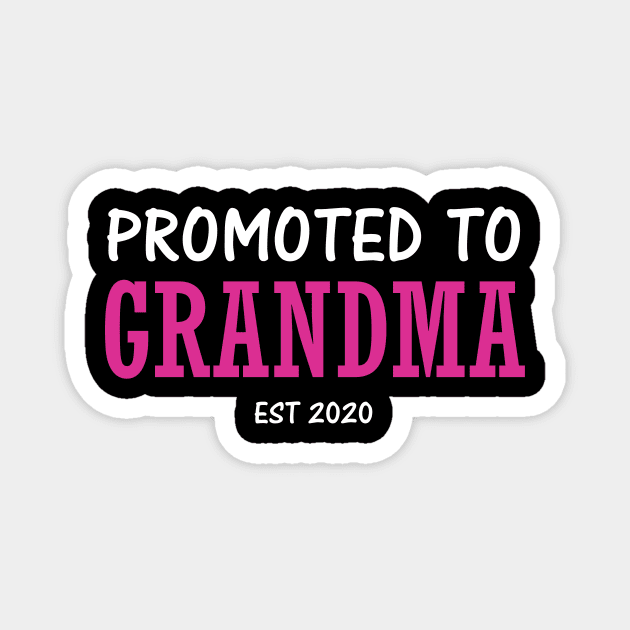 Promoted to grandma EST 2020 Magnet by quotesTshirts