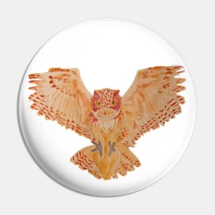 Owl landing Pin