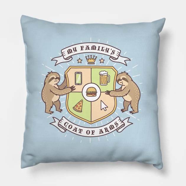 Modern Coat of arms Pillow by Gammaray