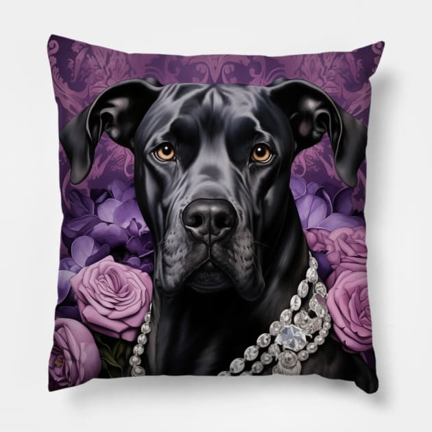 Great Dane Beauty Pillow by Enchanted Reverie