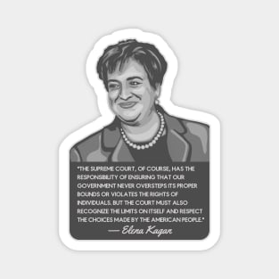 Elena Kagan Portrait and Quote Magnet