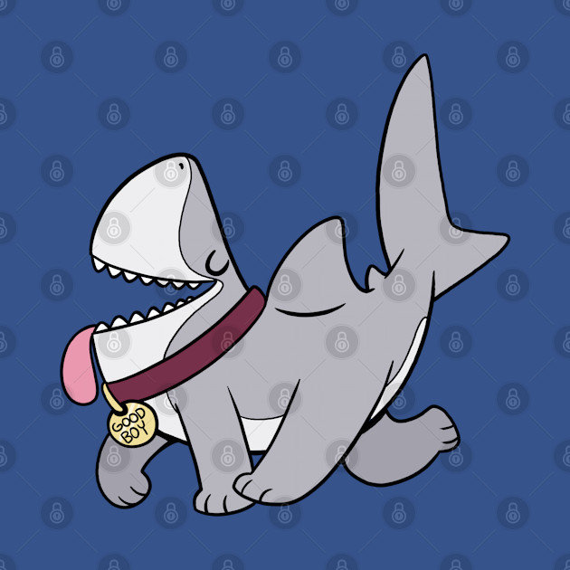 Cartoon Sharkpup - Shark - T-Shirt