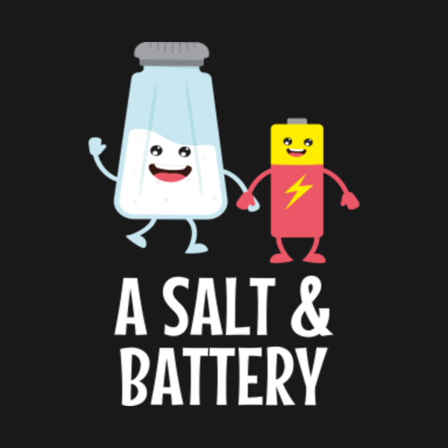 Assault Battery Salt Dumb Joke Idiot Pun Dumb Joke Crewneck