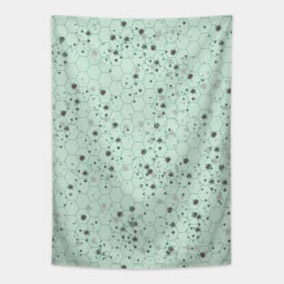 Watercolor Splash From Minty Christmas Collection Tapestry