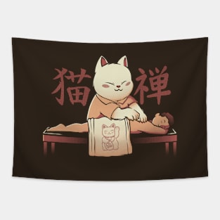 Cat Massage Shiatsu by Tobe Fonseca Tapestry