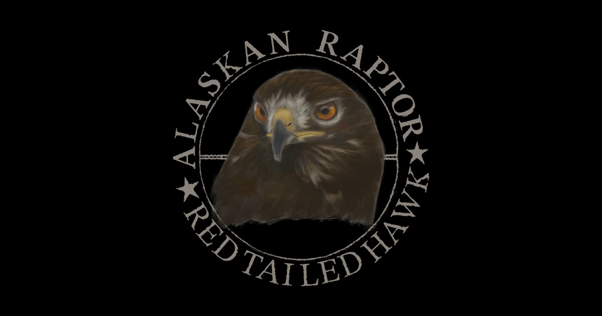 ALASKAN RAPTOR - Red Tailed Hawk - Sticker | TeePublic