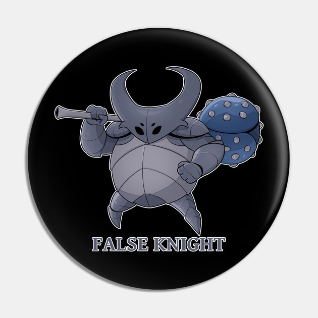 False Knight - Hollow Knight Pin by Ainn Supply