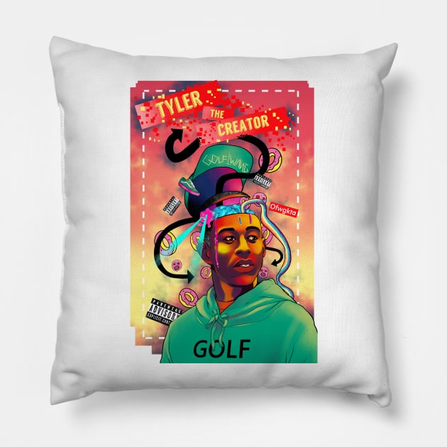 Tyler the Creator Pillow by RomyJones