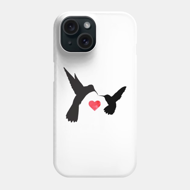 Mother and baby Hummingbird Phone Case by RosaliArt