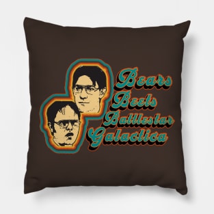 Bears Beets Battle star Galactica Pillow