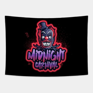 Clown Midnight Carnival Gamer Halloween Scary Tapestry