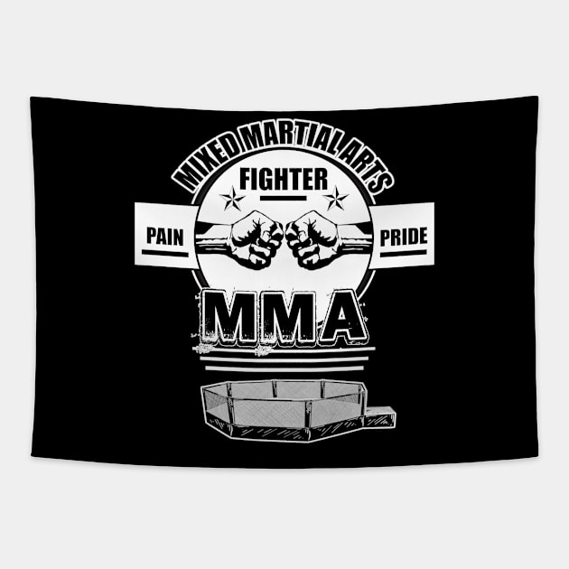 MMA Fighters Tapestry by Shirtrunner1