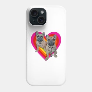 A heart full of Frenchies! Phone Case