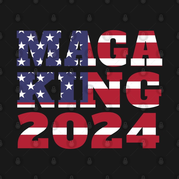 MAGA King Funny Trump America MAGA King by Jas-Kei Designs