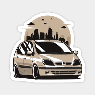 Brown Scenic City Skyline Magnet