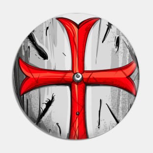 Crusader Shield Pin