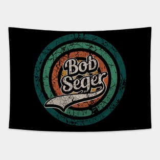 Bob Seger // Retro Circle Crack Vintage Tapestry