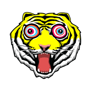 Psychedelic Tiger Eyes T-Shirt