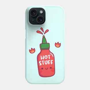 Cute Hot Stuff Spicy Chili Sauce Bottle Phone Case